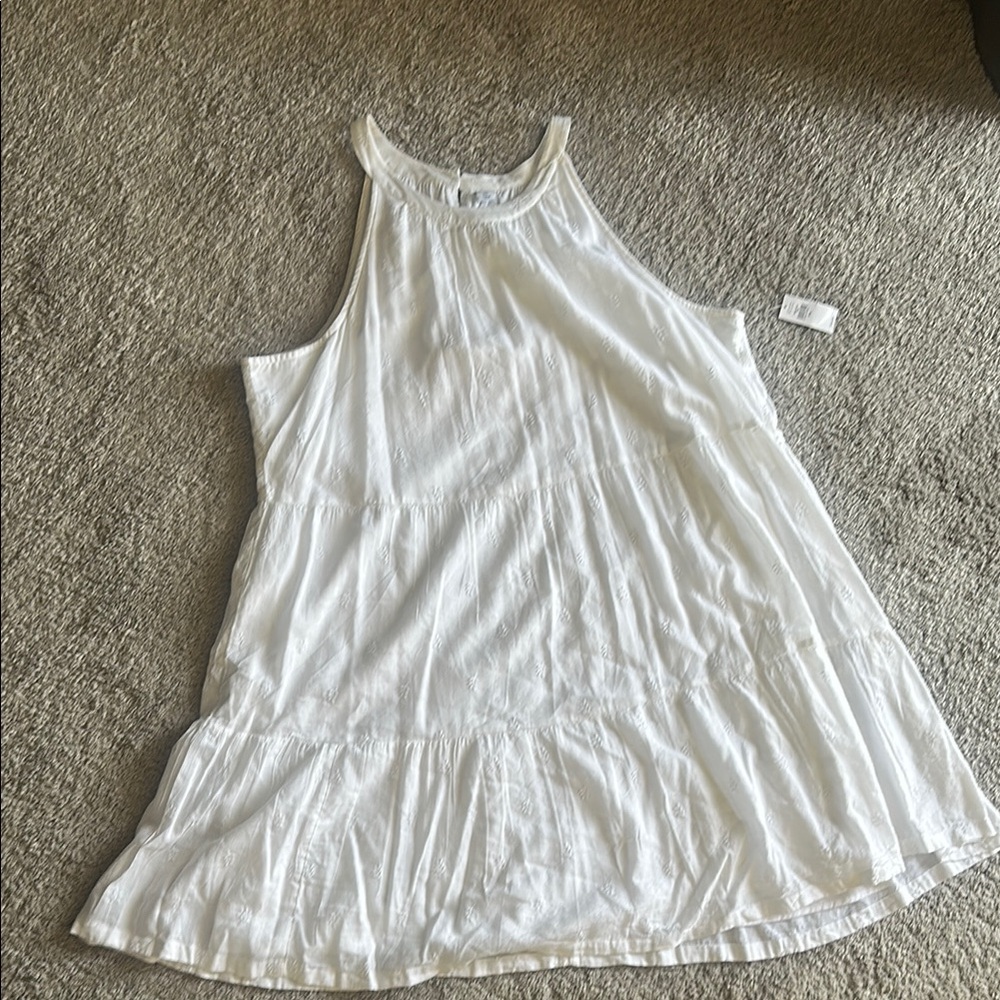 Old Navy White Midi Dress